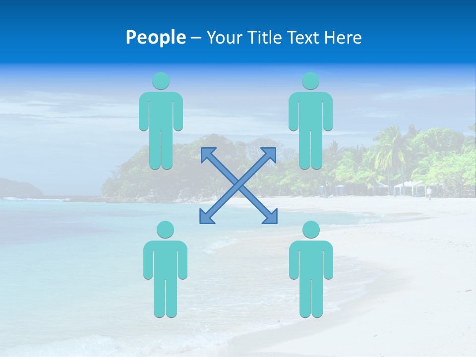 Cloud Tropical Landscape PowerPoint Template