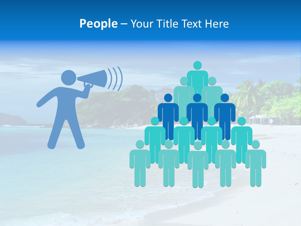 Cloud Tropical Landscape PowerPoint Template