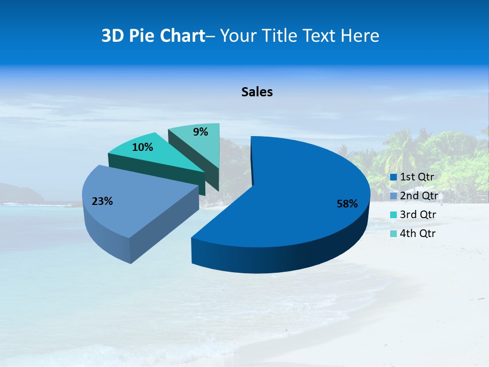 Cloud Tropical Landscape PowerPoint Template
