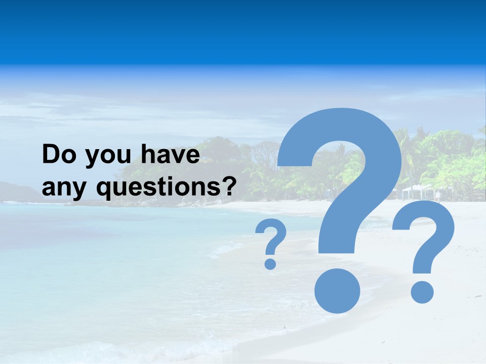 Cloud Tropical Landscape PowerPoint Template