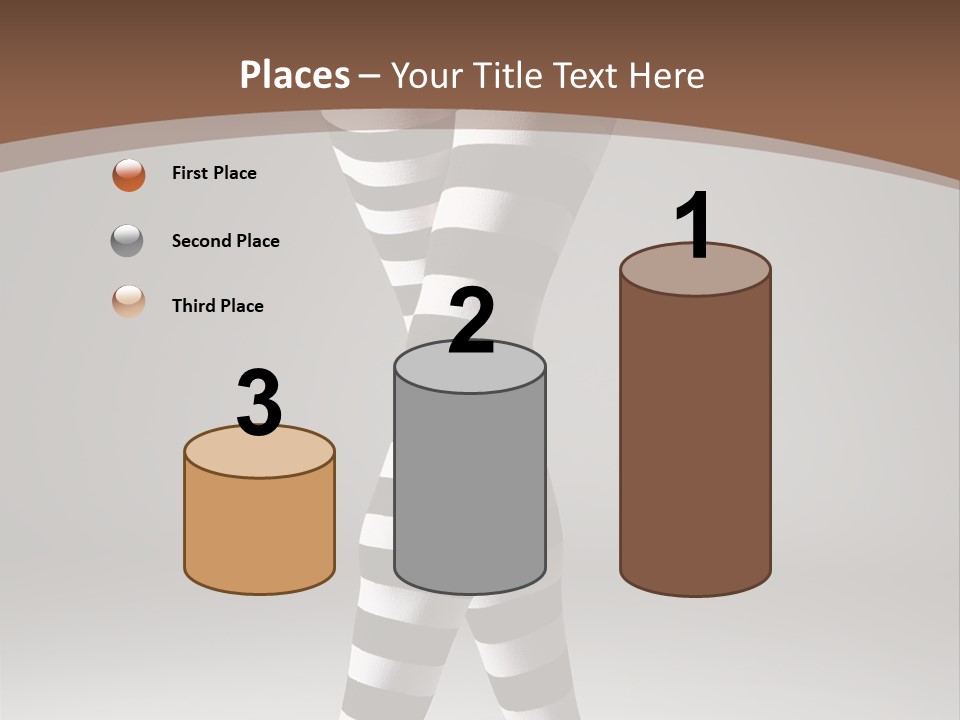 Sensuality Nature Leg PowerPoint Template