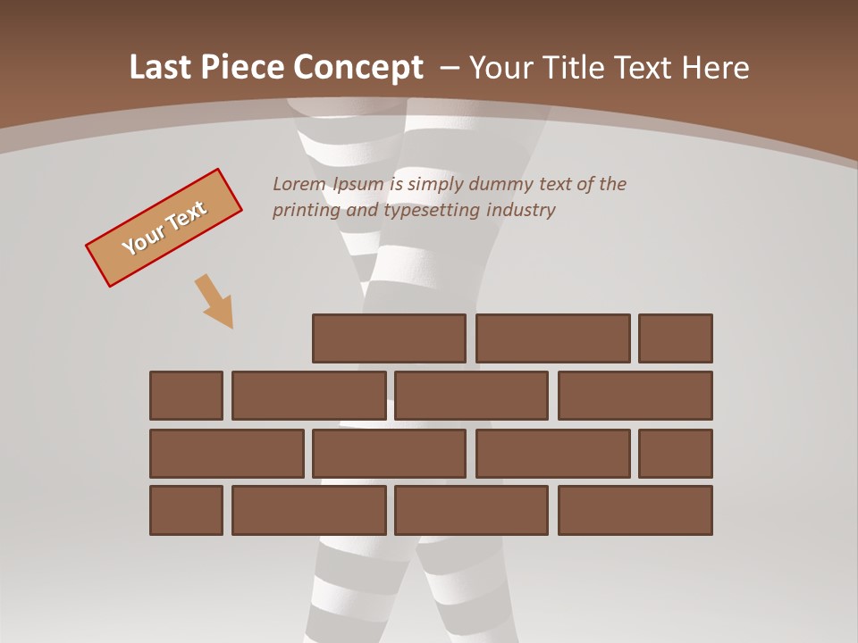 Sensuality Nature Leg PowerPoint Template