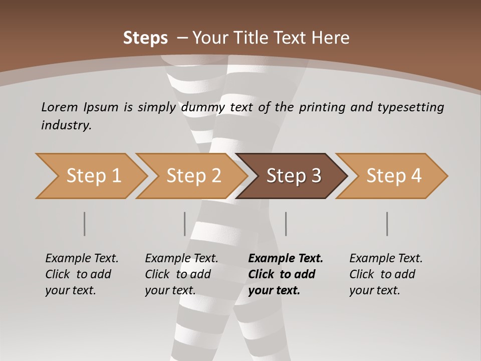 Sensuality Nature Leg PowerPoint Template