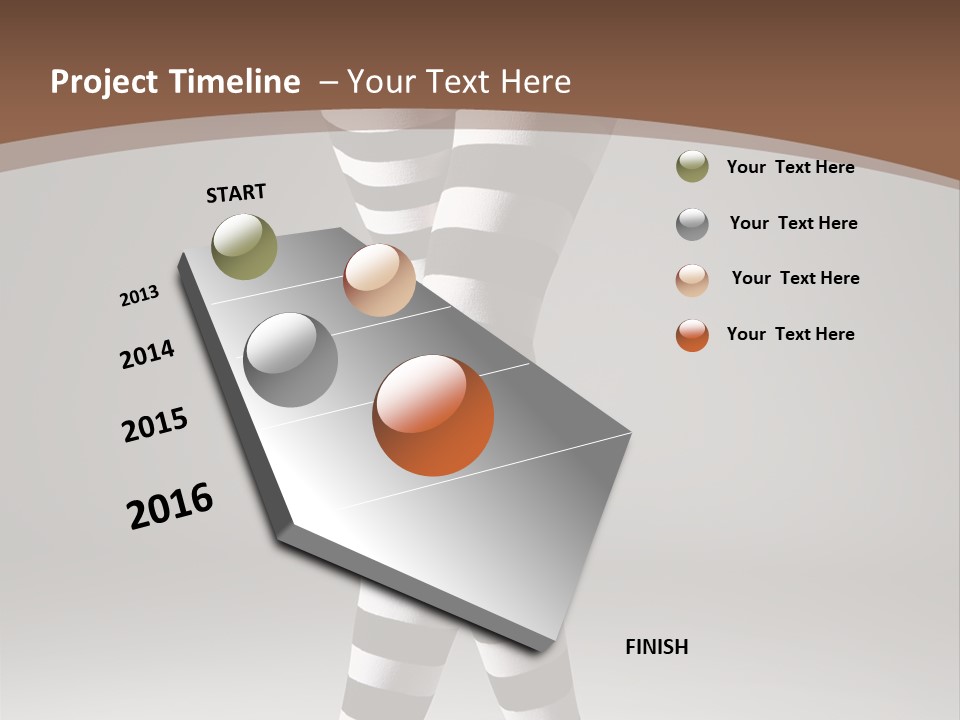 Sensuality Nature Leg PowerPoint Template