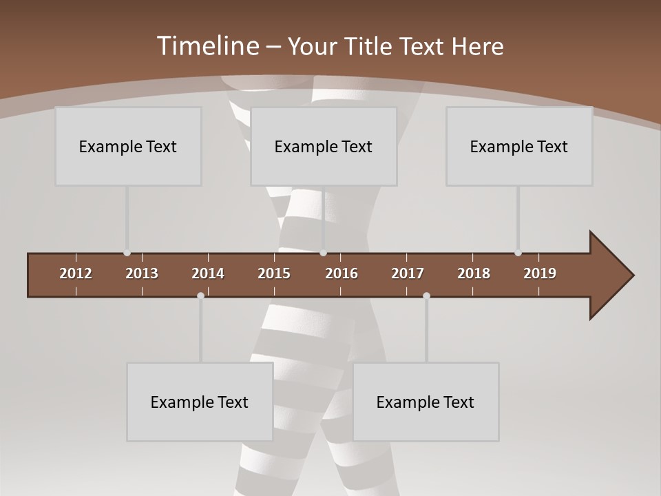 Sensuality Nature Leg PowerPoint Template