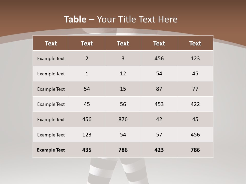 Sensuality Nature Leg PowerPoint Template