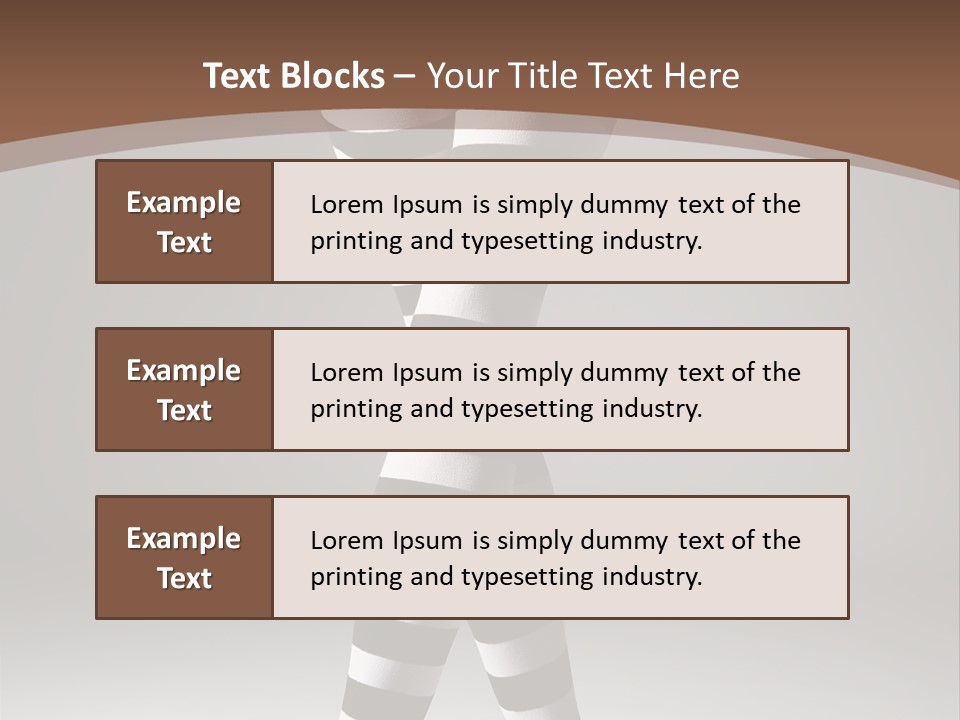 Sensuality Nature Leg PowerPoint Template