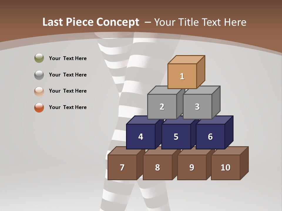 Sensuality Nature Leg PowerPoint Template