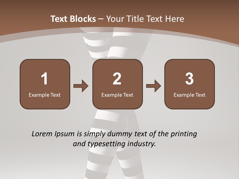 Sensuality Nature Leg PowerPoint Template