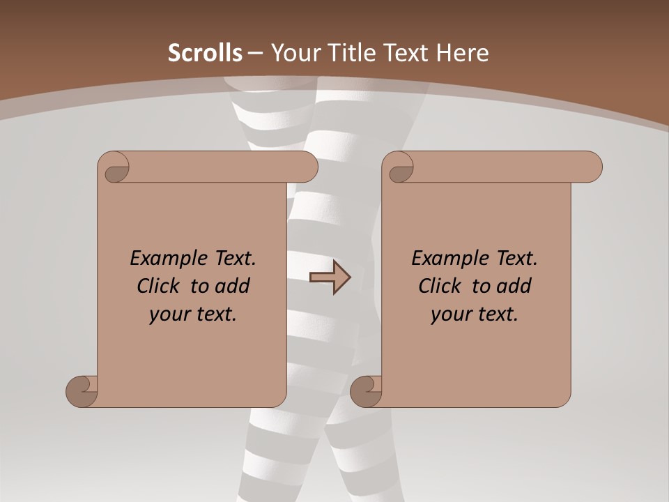 Sensuality Nature Leg PowerPoint Template