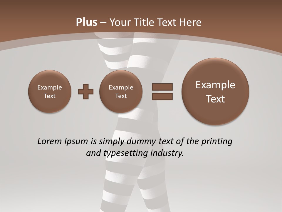 Sensuality Nature Leg PowerPoint Template
