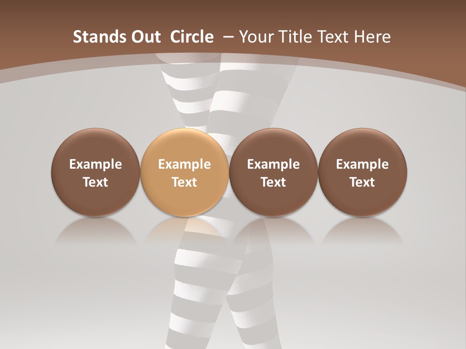 Sensuality Nature Leg PowerPoint Template
