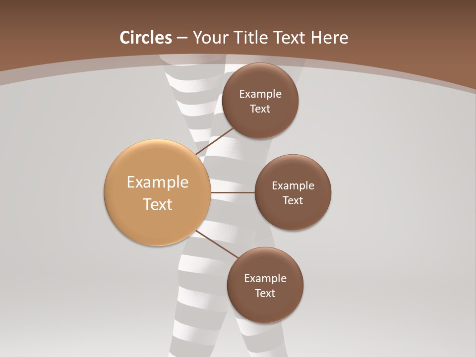 Sensuality Nature Leg PowerPoint Template