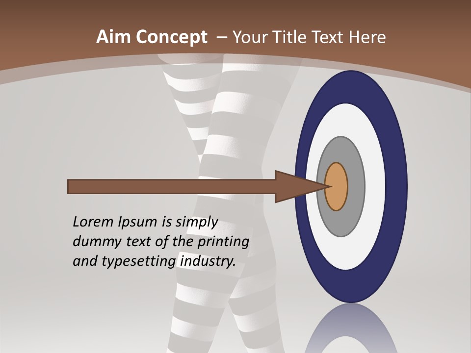 Sensuality Nature Leg PowerPoint Template
