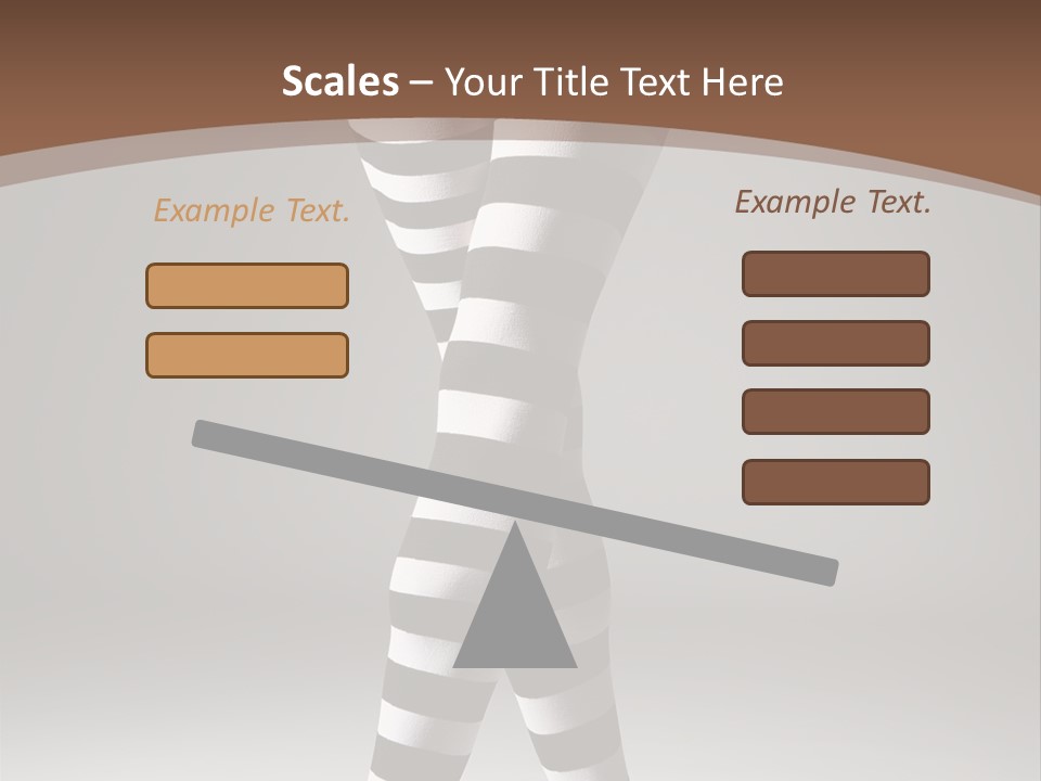 Sensuality Nature Leg PowerPoint Template
