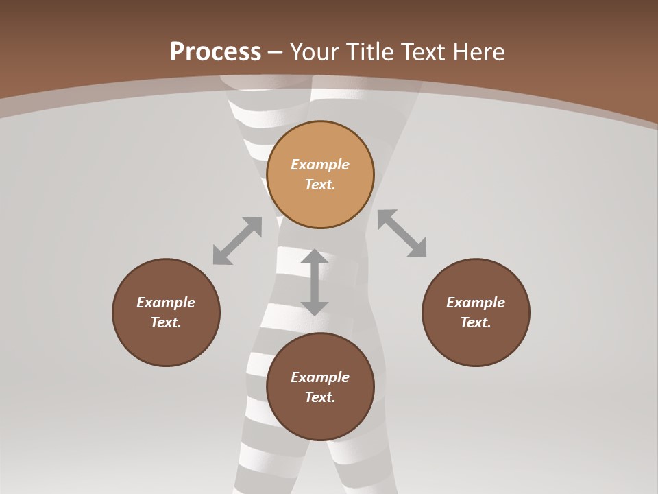 Sensuality Nature Leg PowerPoint Template