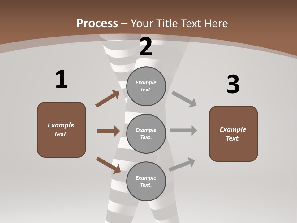 Sensuality Nature Leg PowerPoint Template