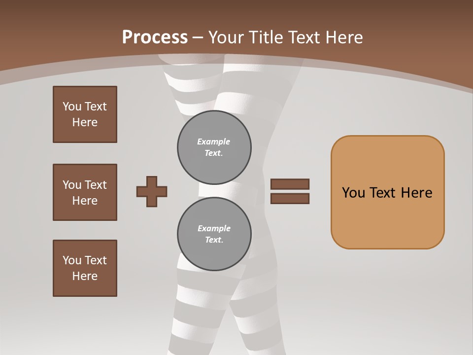 Sensuality Nature Leg PowerPoint Template