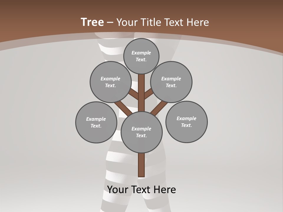 Sensuality Nature Leg PowerPoint Template
