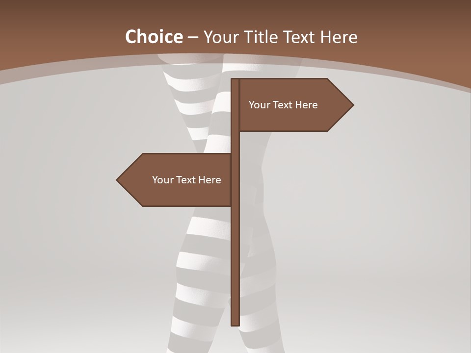 Sensuality Nature Leg PowerPoint Template