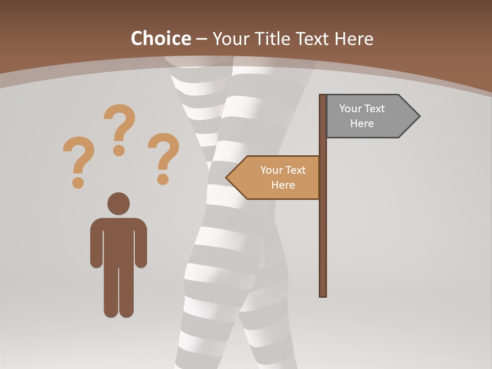 Sensuality Nature Leg PowerPoint Template