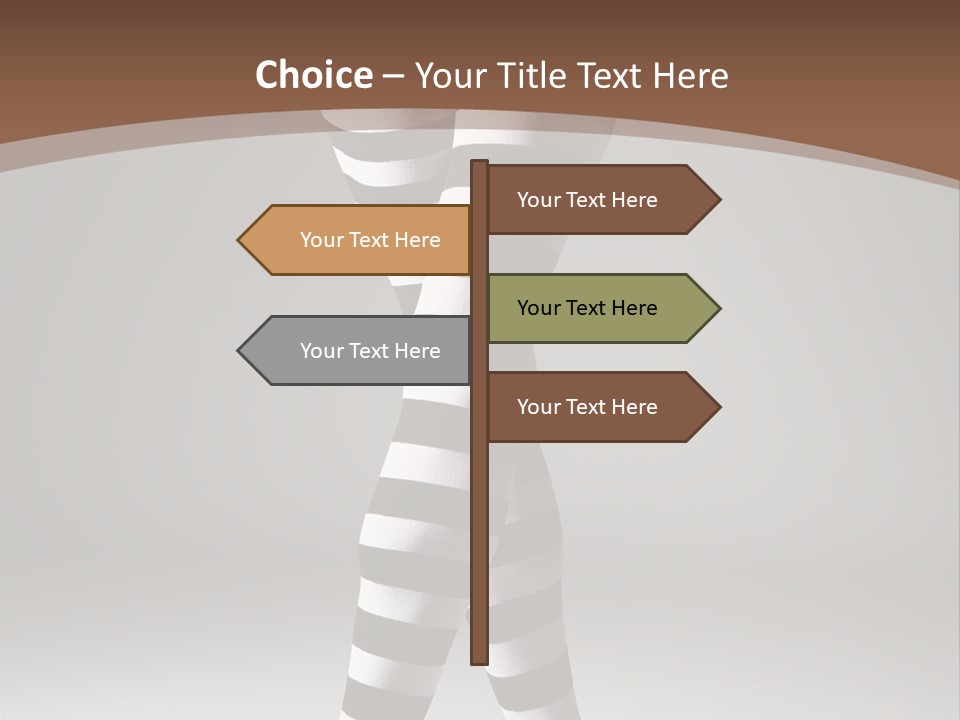 Sensuality Nature Leg PowerPoint Template