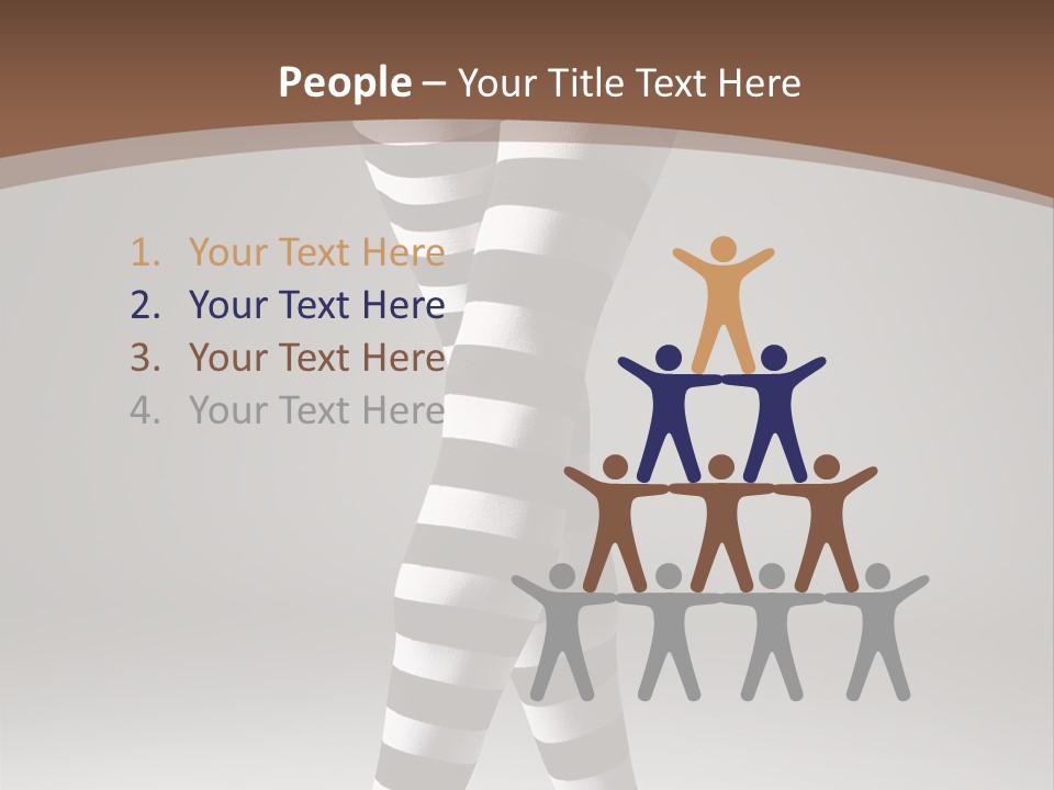 Sensuality Nature Leg PowerPoint Template