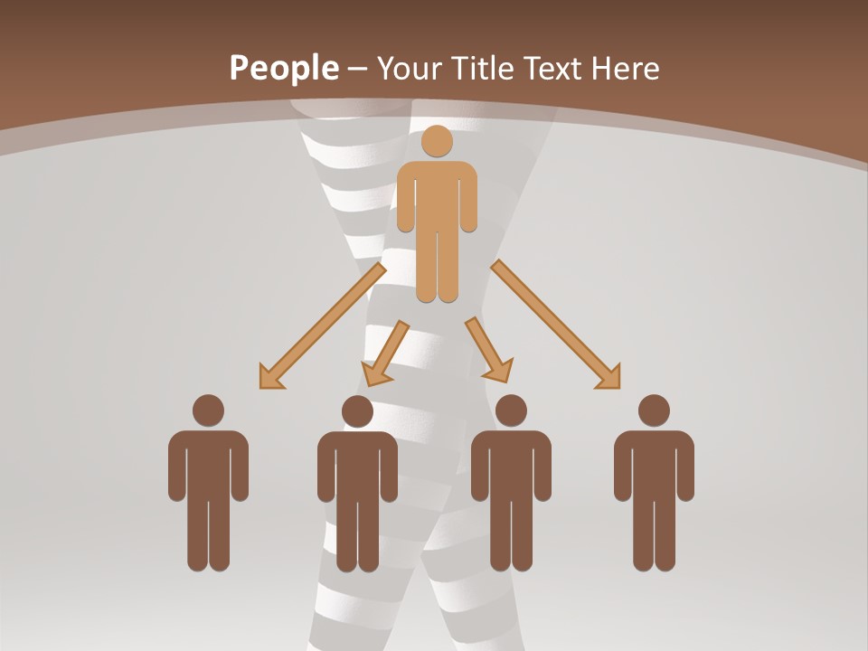 Sensuality Nature Leg PowerPoint Template