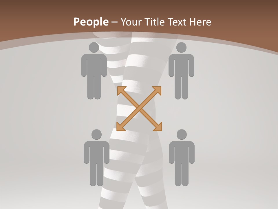 Sensuality Nature Leg PowerPoint Template