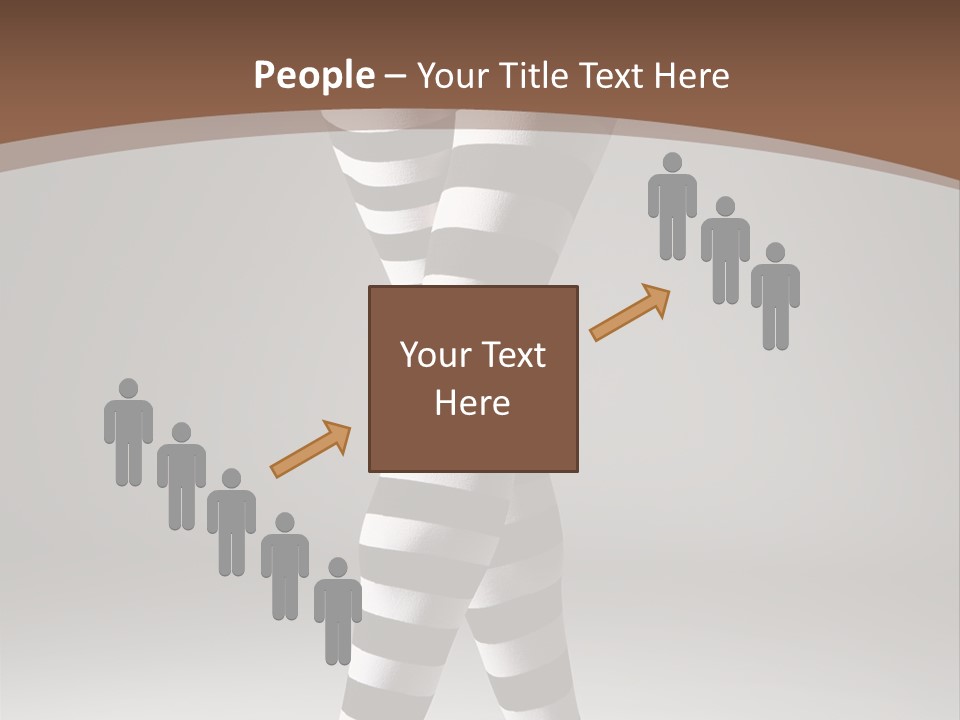 Sensuality Nature Leg PowerPoint Template