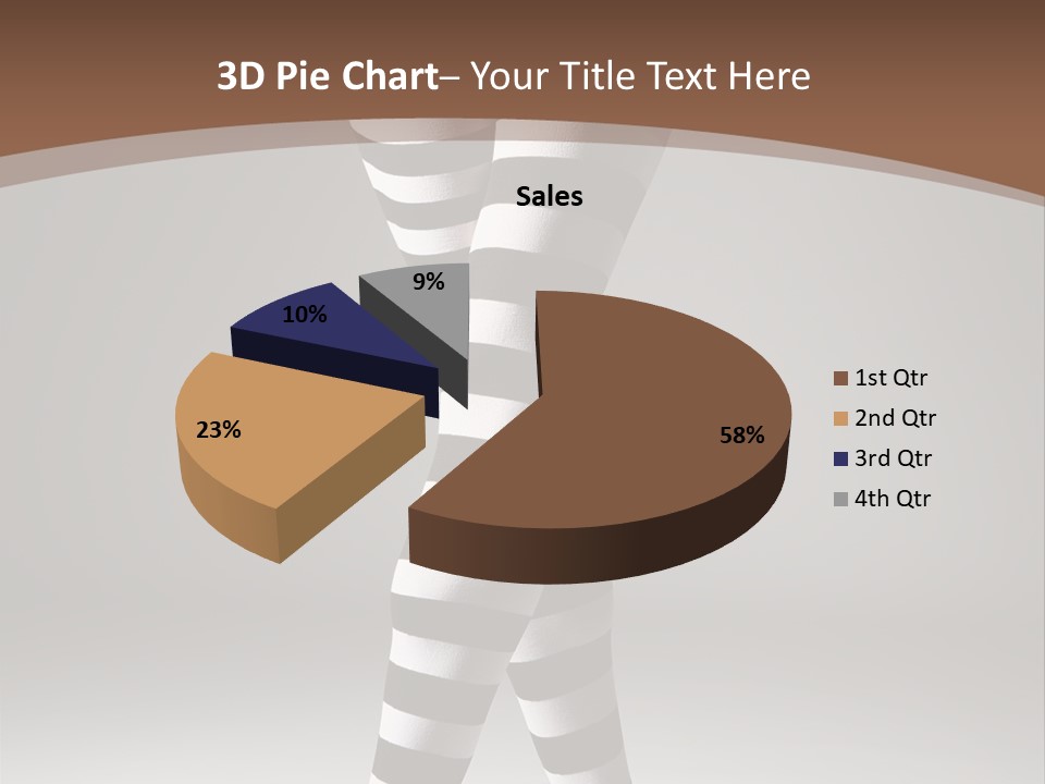 Sensuality Nature Leg PowerPoint Template