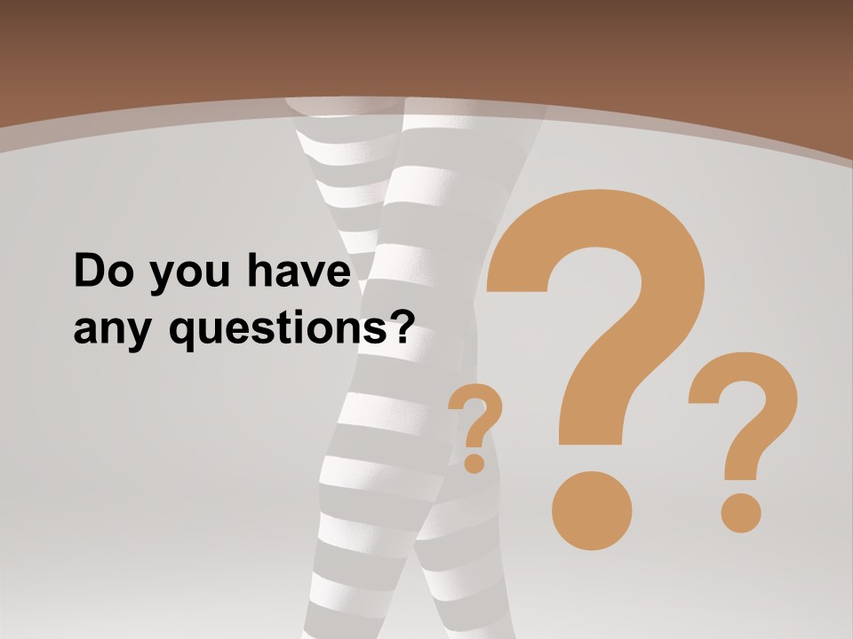 Sensuality Nature Leg PowerPoint Template