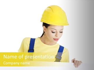 Builder Background Empty PowerPoint Template