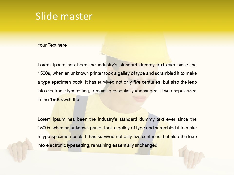 Builder Background Empty PowerPoint Template