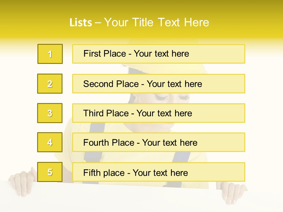 Builder Background Empty PowerPoint Template