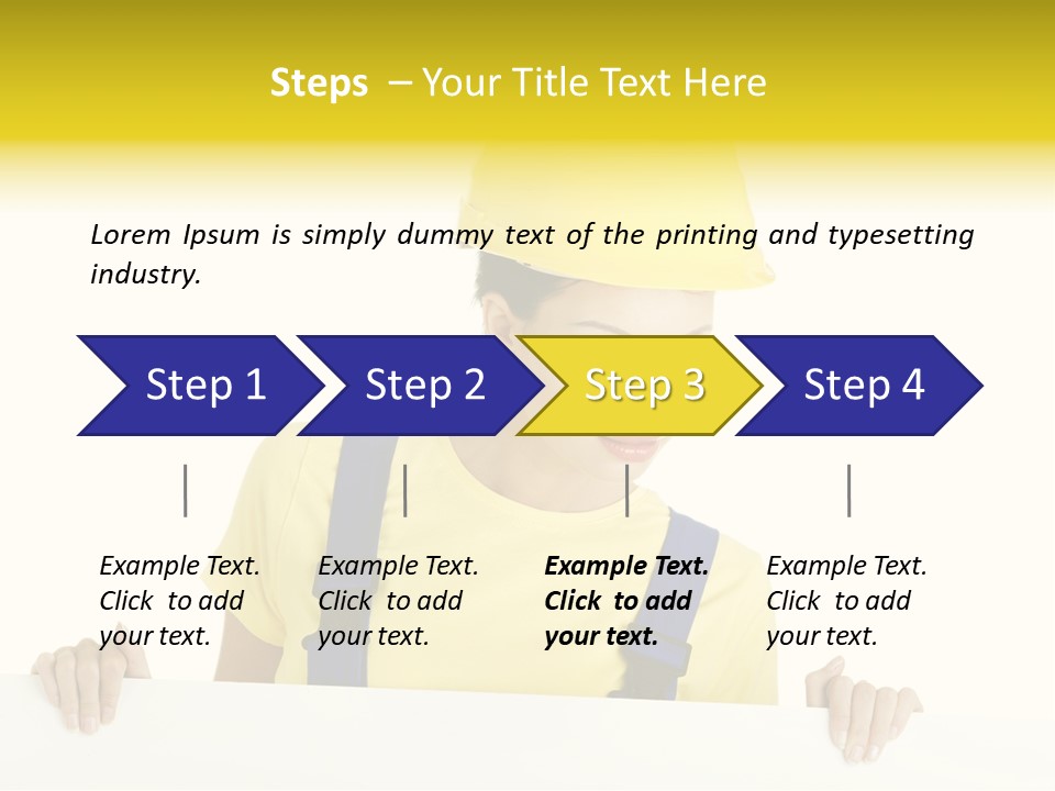 Builder Background Empty PowerPoint Template