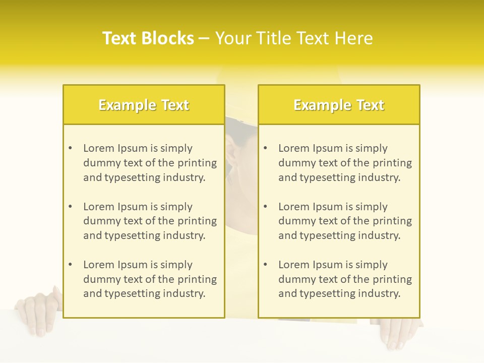 Builder Background Empty PowerPoint Template