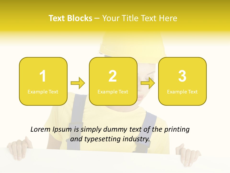 Builder Background Empty PowerPoint Template