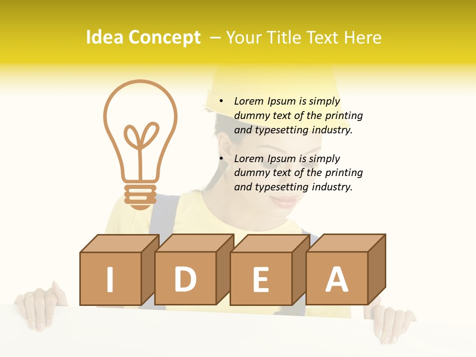 Builder Background Empty PowerPoint Template