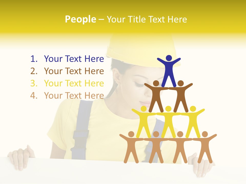 Builder Background Empty PowerPoint Template