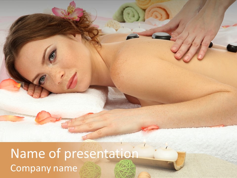 Human Spine Girl PowerPoint Template