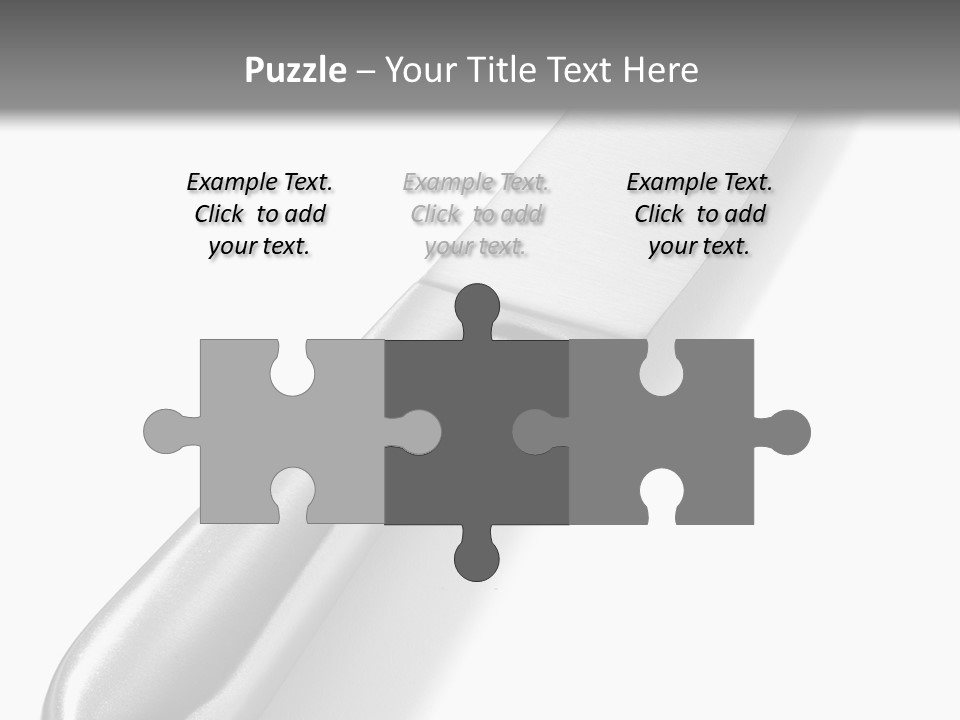 Steel Ware Steel Knife Stainless Steel PowerPoint Template