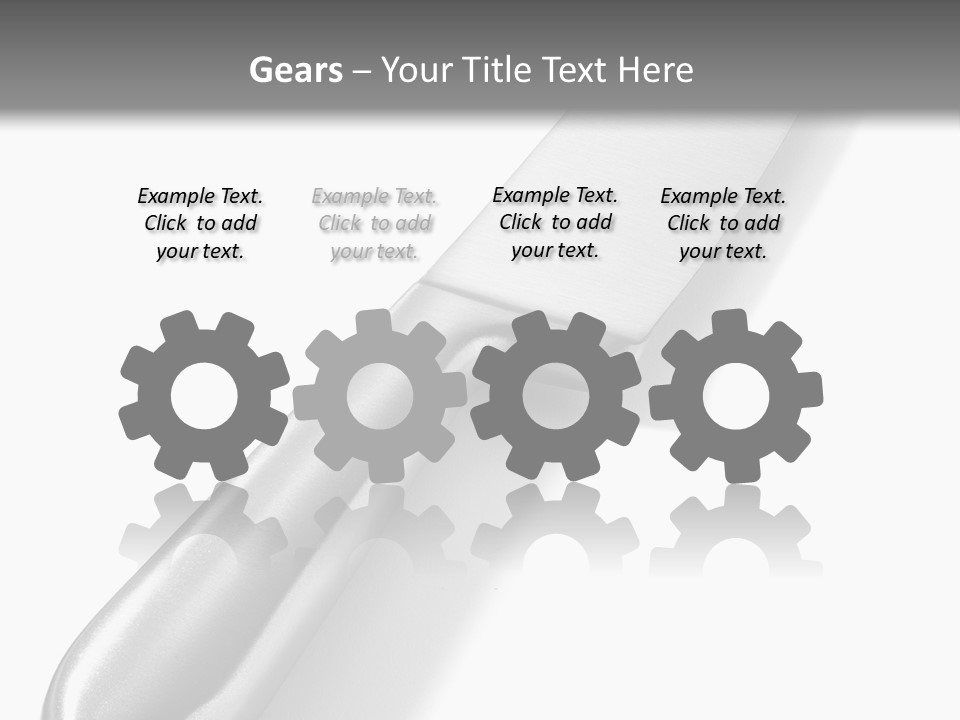 Steel Ware Steel Knife Stainless Steel PowerPoint Template