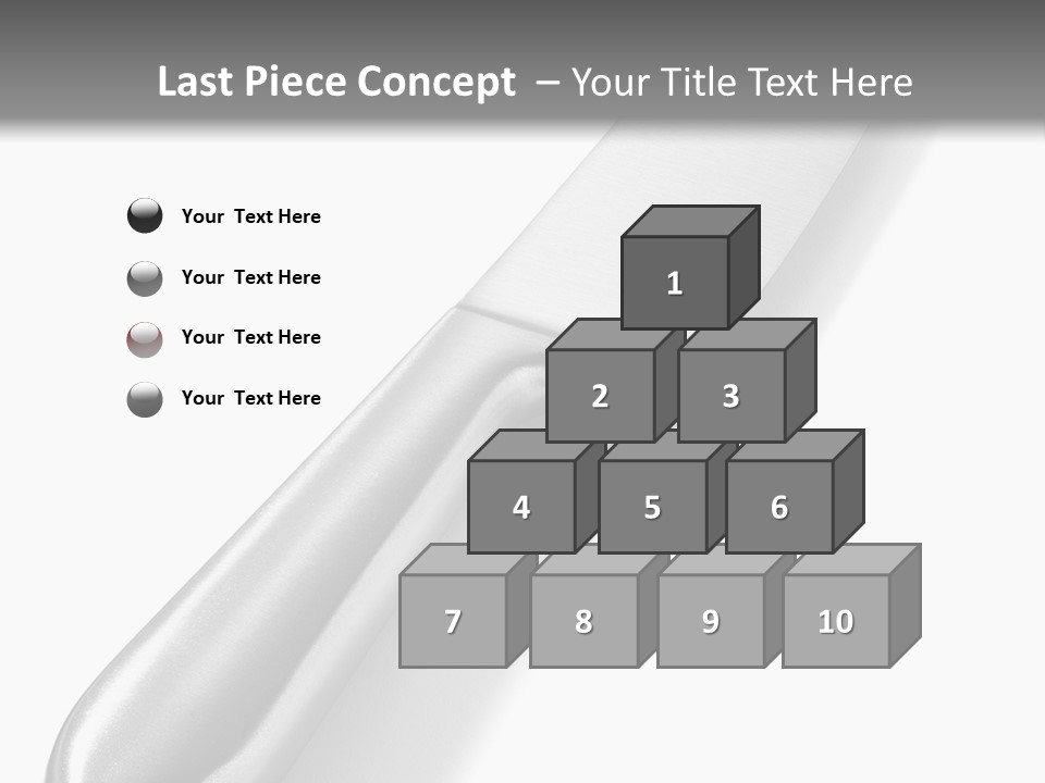 Steel Ware Steel Knife Stainless Steel PowerPoint Template