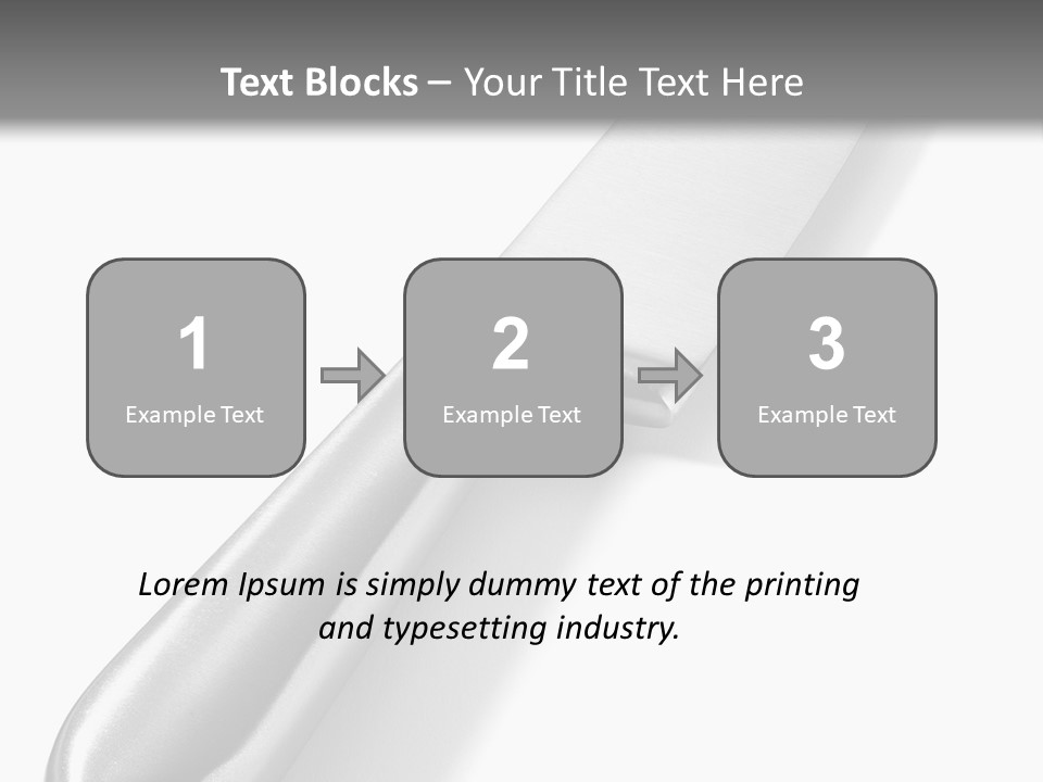 Steel Ware Steel Knife Stainless Steel PowerPoint Template