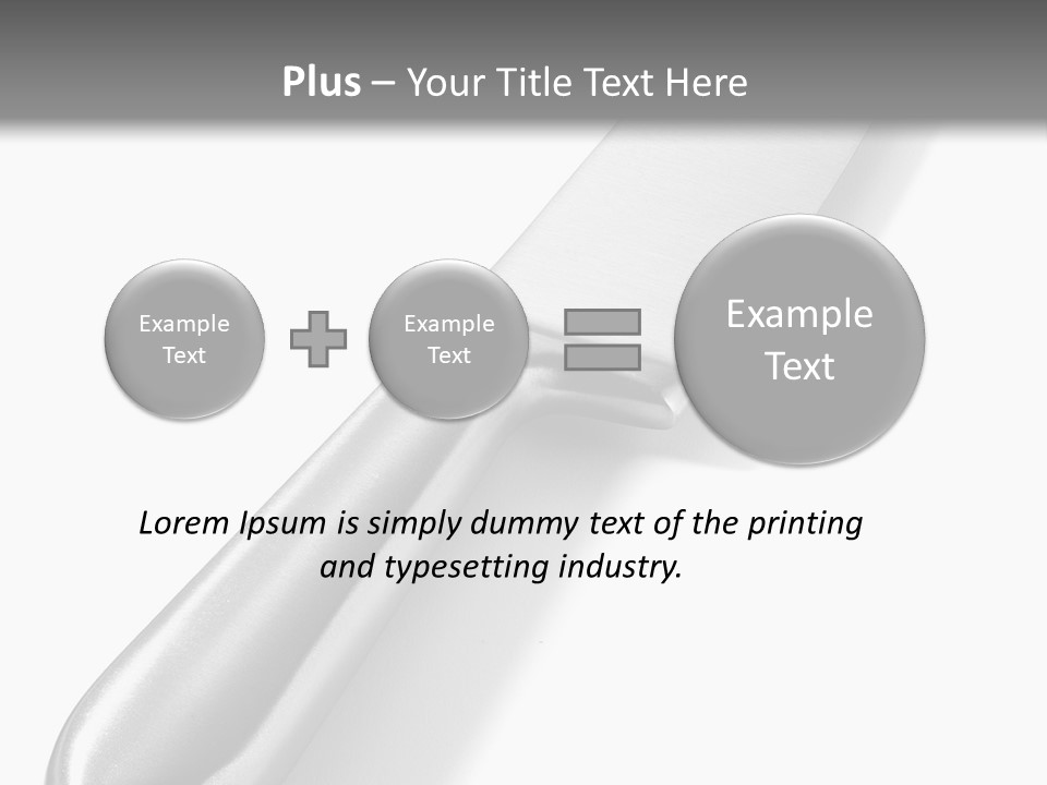 Steel Ware Steel Knife Stainless Steel PowerPoint Template