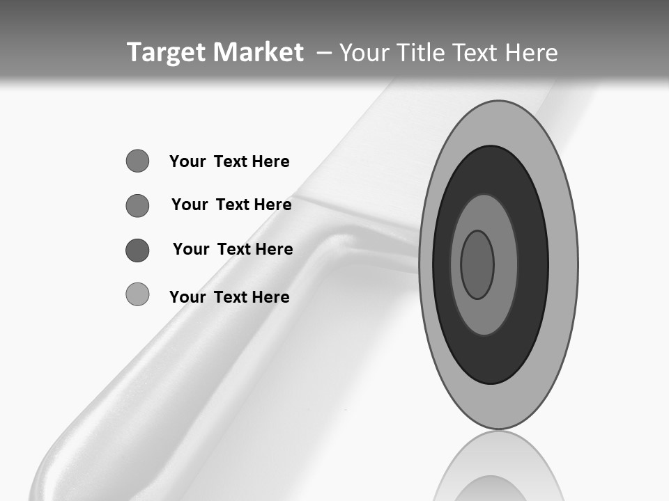 Steel Ware Steel Knife Stainless Steel PowerPoint Template