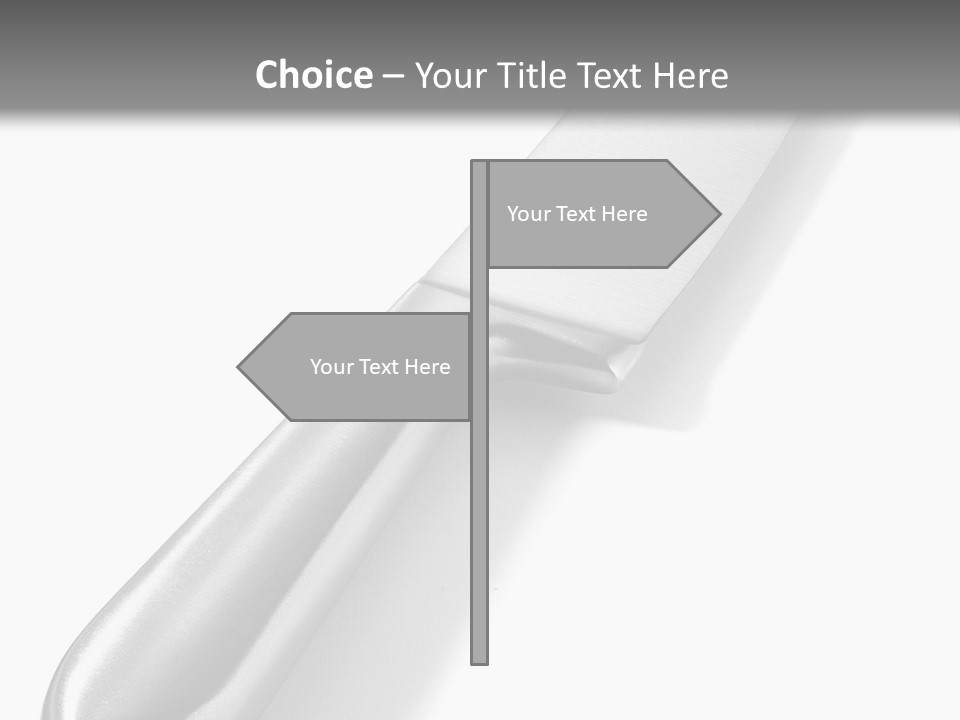 Steel Ware Steel Knife Stainless Steel PowerPoint Template