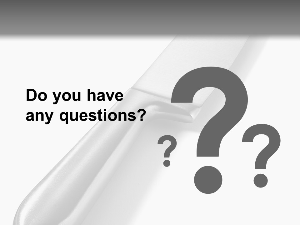 Steel Ware Steel Knife Stainless Steel PowerPoint Template