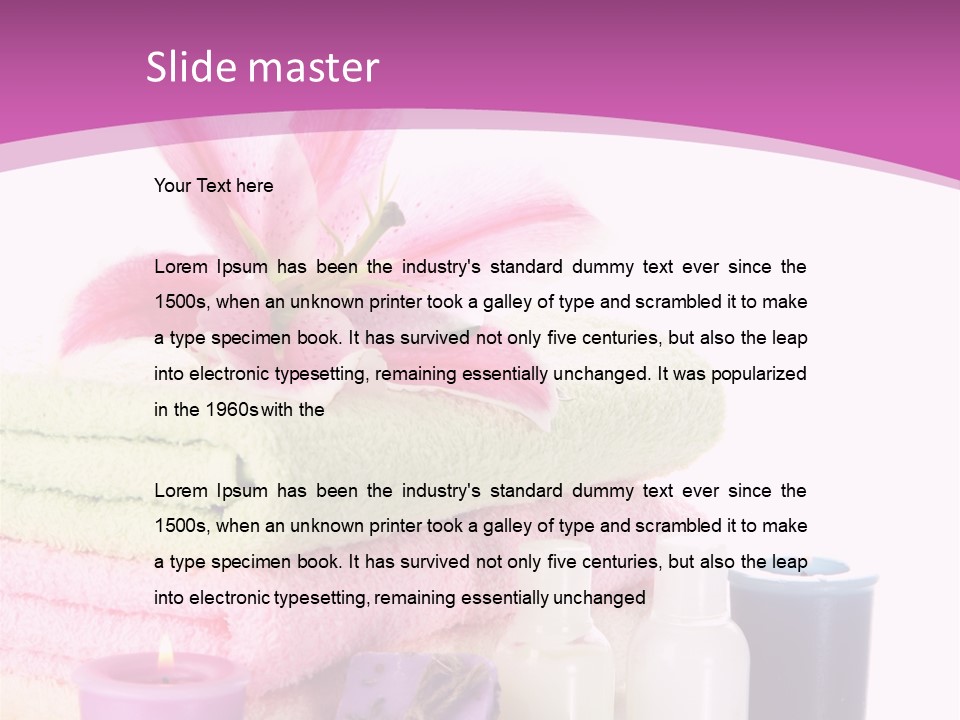 Spring Home Pink PowerPoint Template